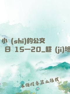 小詩(shī)的公交車日記15一20