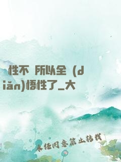 屬性不夠所以全點(diǎn)悟性了