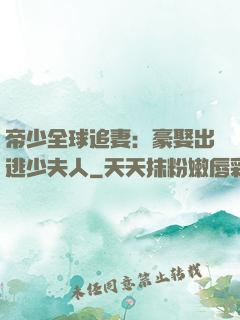 帝少全球追妻：豪娶出逃少夫人