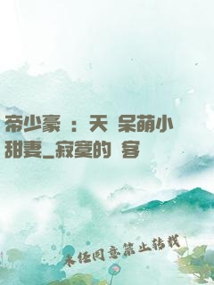 帝少豪寵：天價呆萌小甜妻