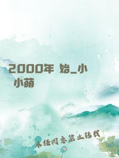 從2000年開始