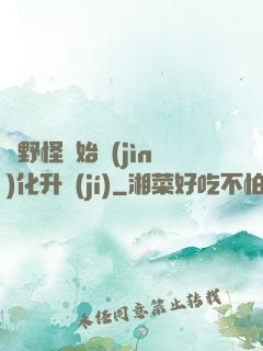 從野怪開始進(jìn)化升級(jí)