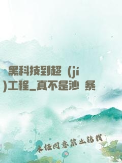 從黑科技到超級(jí)工程
