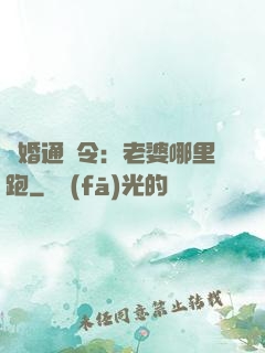 復婚通緝令：老婆哪里跑