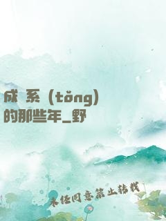 成為系統(tǒng)的那些年