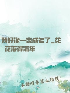 我好像一夜成名了