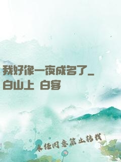 我好像一夜成名了