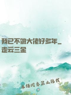 我已不做大佬好多年