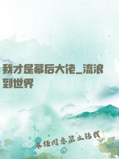我才是幕后大佬