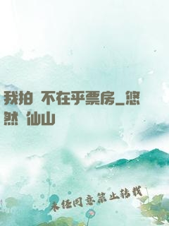 我拍戲不在乎票房