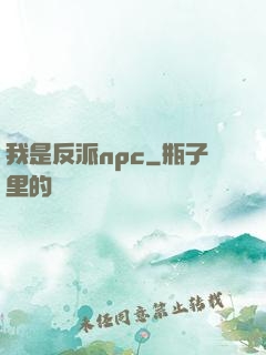 我是反派npc