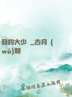 我的大少爺