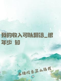 我的收入可以翻倍