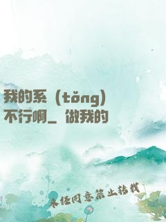 我的系統(tǒng)不行啊