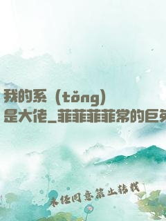 我的系統(tǒng)是大佬