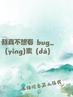 我真不想看見bug