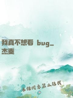 我真不想看見bug
