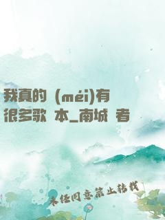 我真的沒(méi)有很多歌詞本