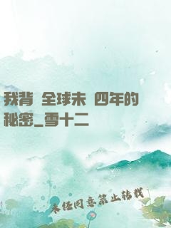 我背負全球未來四年的秘密