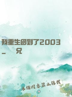 我重生回到了2003