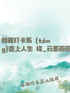 我靠打卡系統(tǒng)走上人生巔峰