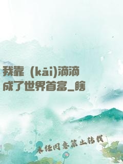 我靠開(kāi)滴滴成了世界首富