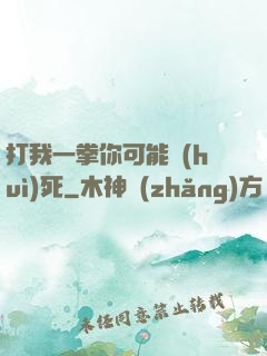 打我一拳你可能會(huì)死