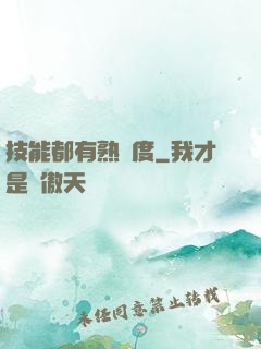 技能都有熟練度