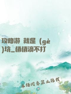 攻略游戲就是個(gè)坑