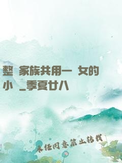 整個家族共用一個女的小說