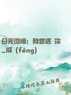 日光微暖：我曾遇見你