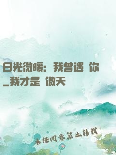 日光微暖：我曾遇見你