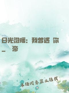 日光微暖：我曾遇見你
