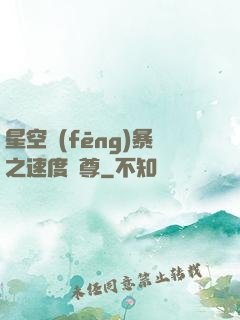 星空風(fēng)暴之速度為尊