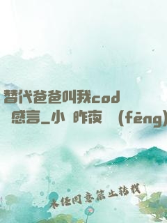 替代爸爸叫我cod媽媽感言