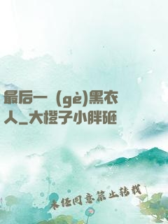 最后一個(gè)黑衣人