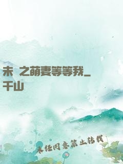 未來之萌妻等等我