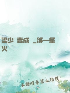 梁少寵妻成癮