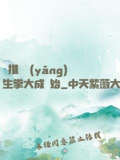橫推從養(yǎng)生拳大成開始