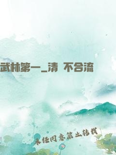 武林第一