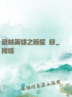 武林英雄之新星奪目