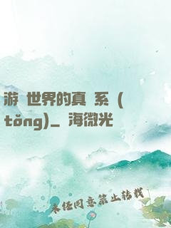 游戲世界的真實系統(tǒng)