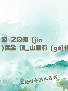 游戲之攻略進(jìn)度全滿值