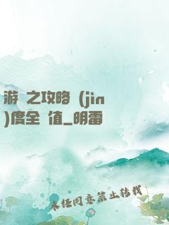游戲之攻略進(jìn)度全滿值