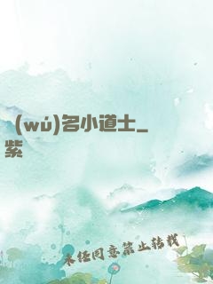 無(wú)名小道士