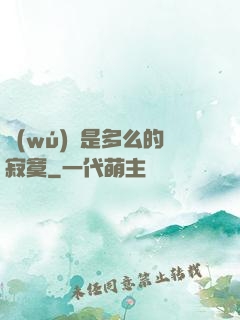 無(wú)敵是多么的寂寞