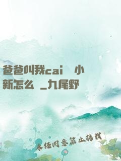 爸爸叫我cai媽媽小新怎么讀