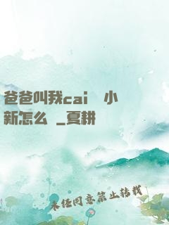 爸爸叫我cai媽媽小新怎么讀