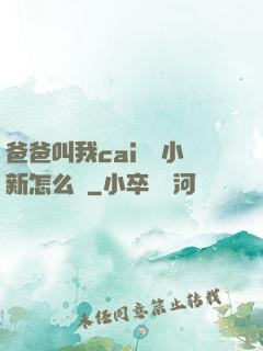爸爸叫我cai媽媽小新怎么讀