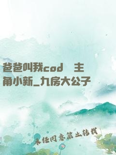 爸爸叫我cod媽媽主角小新